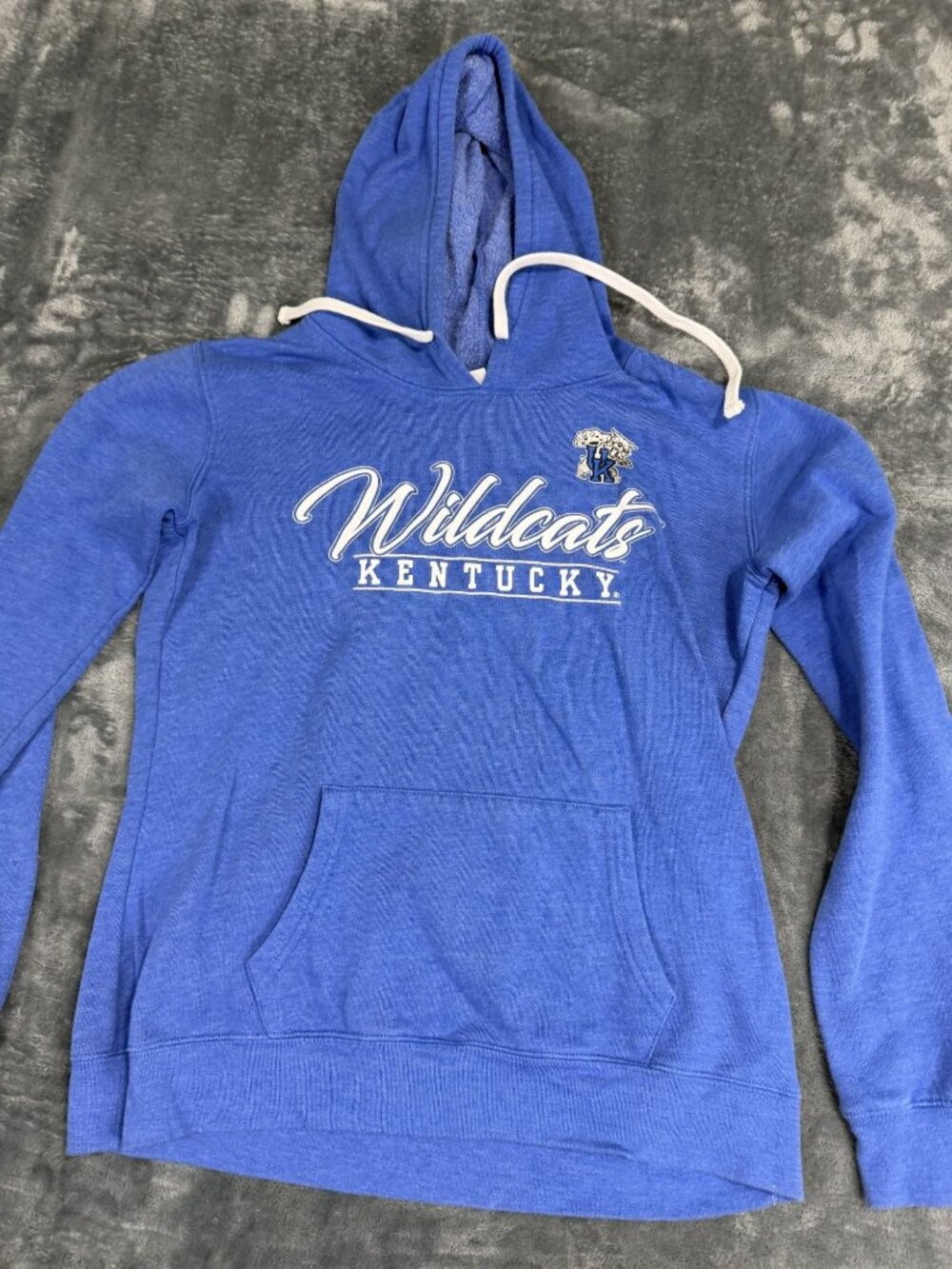 Kentucky Wildcats Womens Hoodie Sweatshirt Blue Large By Captivating Apparel